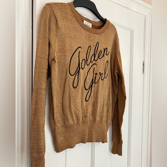 Joanie Golden Girl jumper size medium AS SEEN ON HOLLY WILLOUGHBY - Picture 2 of 5